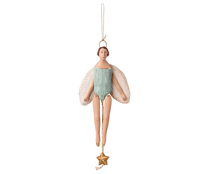 Angel jumping jack with halo, Small - Mint