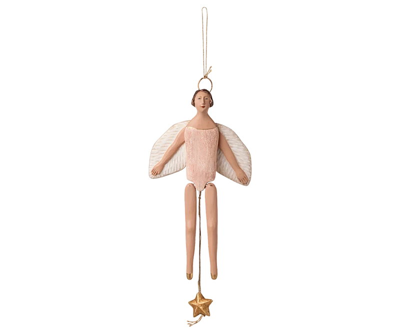Angel jumping jack with halo, Medium - Rose