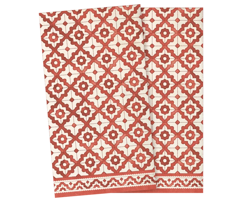 Napkin, Mosaic Large - Red