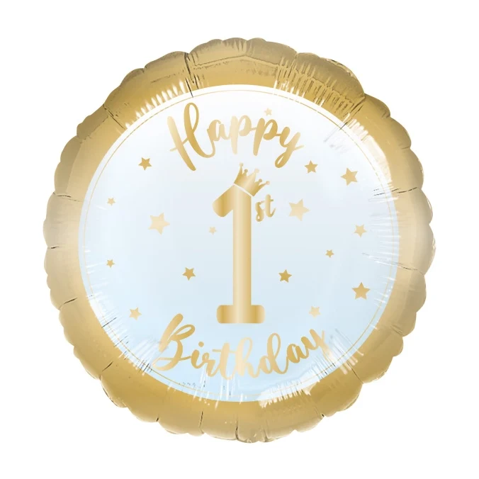 1ste verjaardag folieballon jongen 43cm