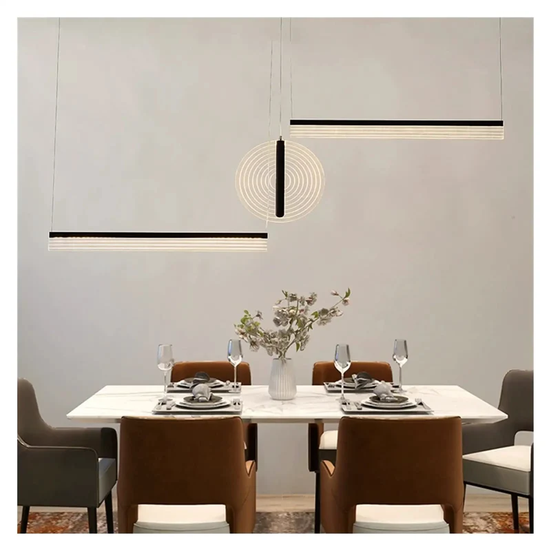 Top Tier Acrylic Pendant Light With Dimmable LED Strips For Dining Room And Living Area Providing Hella Bright Ambient Glow And No Hassle Installation For Ultimate Chill Vibes