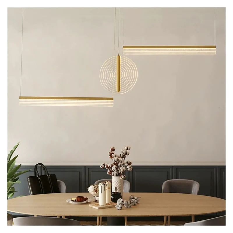 Sleek Modern Led Acrylic Pendant Light Totally Dimmable With Hella Even Glow And Easy Cleanup For Dining Tables Or Chill Living And Bar Decor In Matte Black Or Shiny Gold