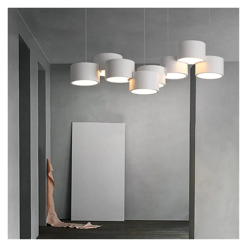 Multi Head Pendant Light With Dimmable Led Fixtures And Rust Resistant Iron Frame For A Dope Kitchen Or Dining Area Warm Acrylic Glow Upgrade Your Interior Setup Smooth Clean Finish