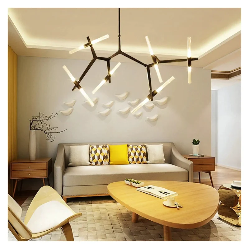 Sleek Modern Pendant Light With Herringbone Pattern Dimmable Led Hanging Lamp For Chill Living Room Vibes Slick Iron Fixture That Brings Serious Warm Glow And Smooth Dimming Control To Home Decor