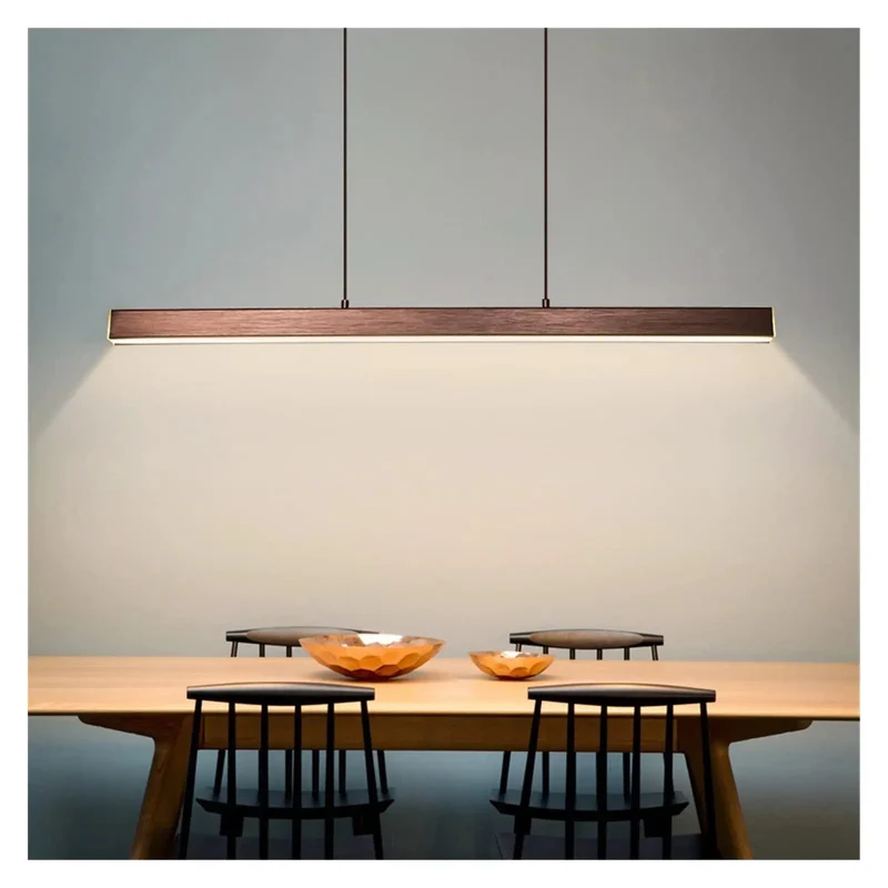 Modern Led Long Pendant Light With Dimmable Settings And Durable Rustproof Construction Brings A Totally Chic Vibe To Dining Rooms And Restaurants While Delivering Straight Up Quality Lighting You Will Love