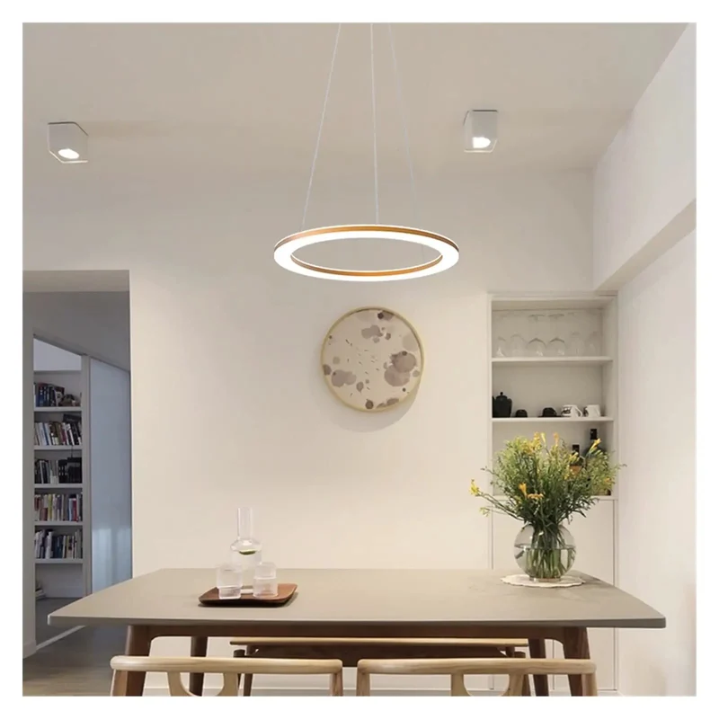 Modern Acrylic Pendant Light With Smooth Stepless Dimming And Three Color Modes For Kitchen Island Dining Room Or Living Room Chic Gold And Matte Black Finish To Level Up Your Home Vibe