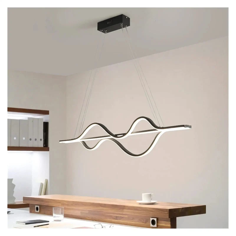 Modern Linear LED Pendant Light 1000MM Dimmable Ceiling Fixture With Hella Smooth Glare Free Illumination And Solid Build For Kitchen Dining Room Or Bar Vibes That Definitely Upgrade Your Setup