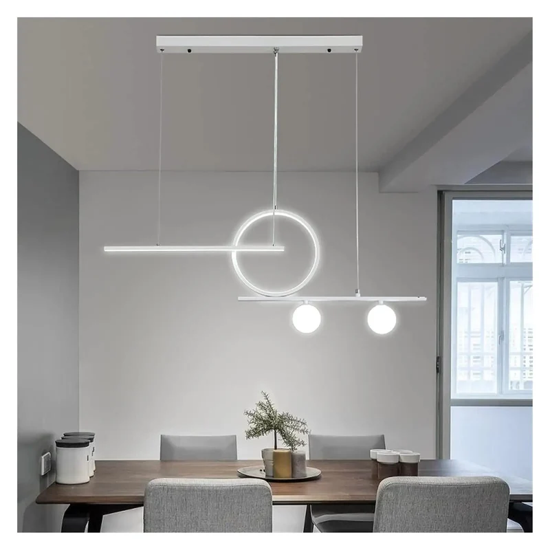 Trending Modern Pendant Light With Snazzy Gold And White Trim For Dining Room Kitchen Or Bar Nordic Hanging Ceiling Lamp Adds Cool Vibe Bright Glare Free Glow Long Lasting Low Maintenance Durability