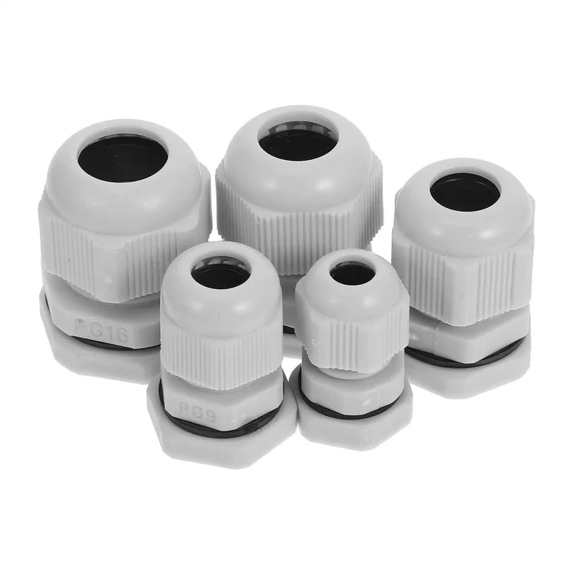 25 Pack Nylon Adjustable Cable Glands Waterproof Cord Grips Heavy Duty Joint Connectors 3-15mm Range Built Tough For Any Electrical Setup Weather Resistant Seal Locks Wires Tight Never Let Moisture In Your Badass Wire Protection Gear