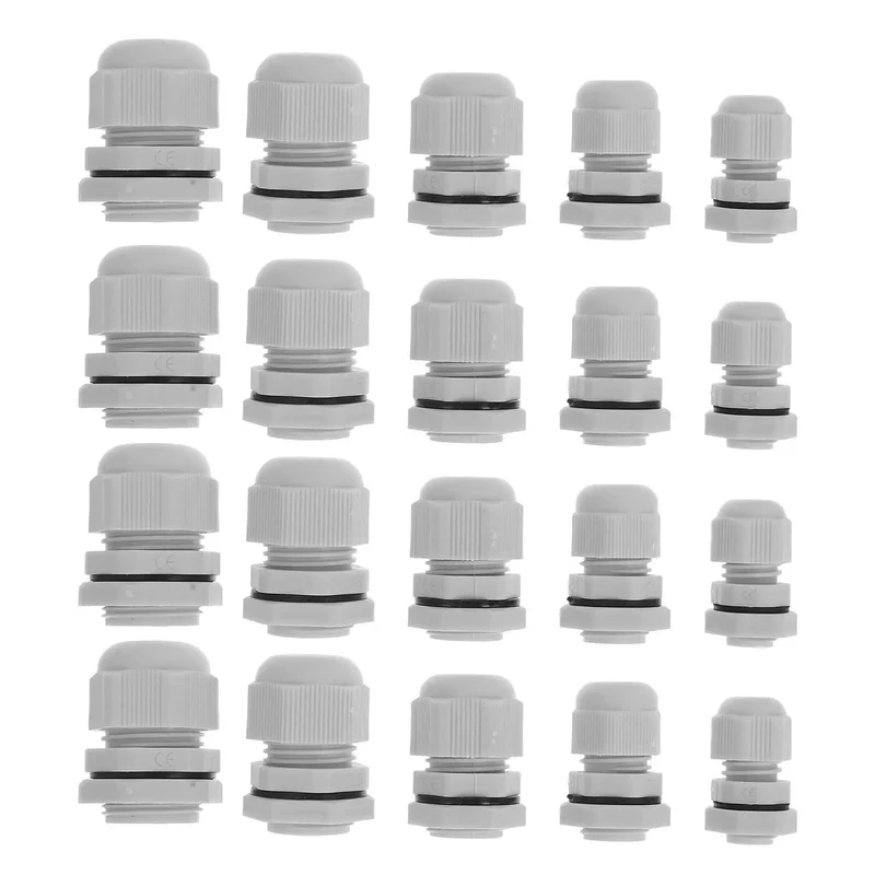 Heavy Duty Nylon Cable Gland Connectors 25 Piece Pack Hella Waterproof Adjustable Wire Strain Relief Grip Fits 3 Through 15 Mm Cable Badass Installation Real