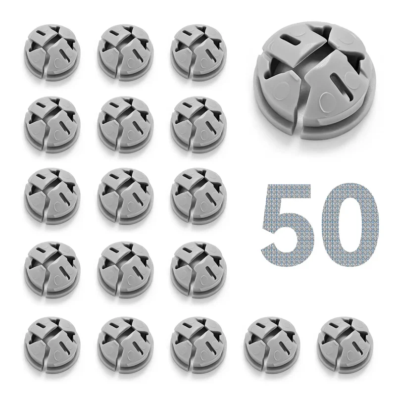 No Fuss Gray Push In Wire Connectors For Non Metallic Cable Bulk Fifty Pack Plug And Play Junction Box Knockout Plugs For Three Eighths To Half Inch Electrical Job Fixes