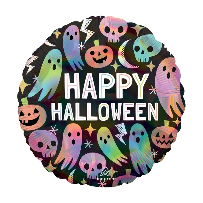 Happy Halloween helium folieballon 43cm