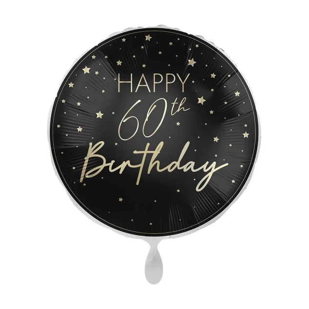 Happy 60th Birthday folieballon 45cm