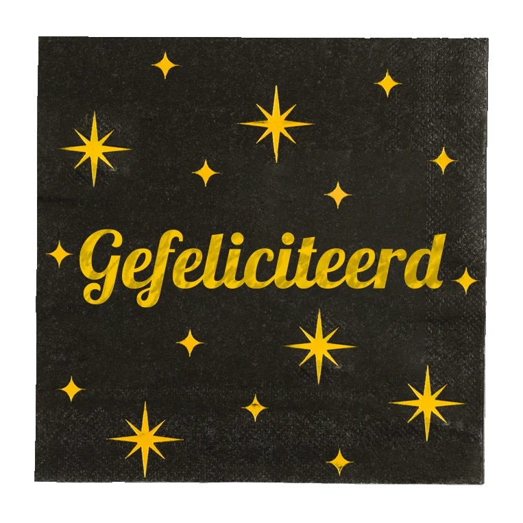 Servetten Gefeliciteerd