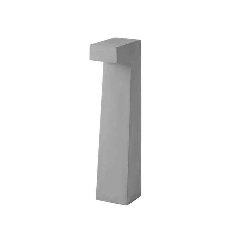 Merano Beaumont Buitenpaal Grijs Cement Glas LED 5W 200Lm 3000K IP65