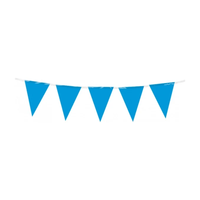 Mini vlaggenlijn blauw 3m