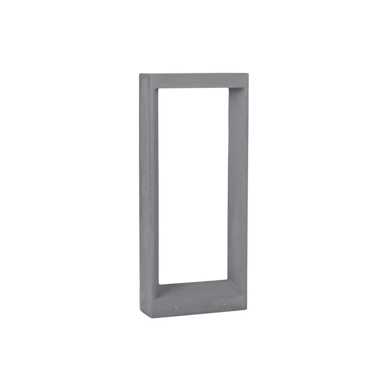 Merano Bay Buitenpaal Grijs Cement Glas LED 8W 380Lm 3000K IP65