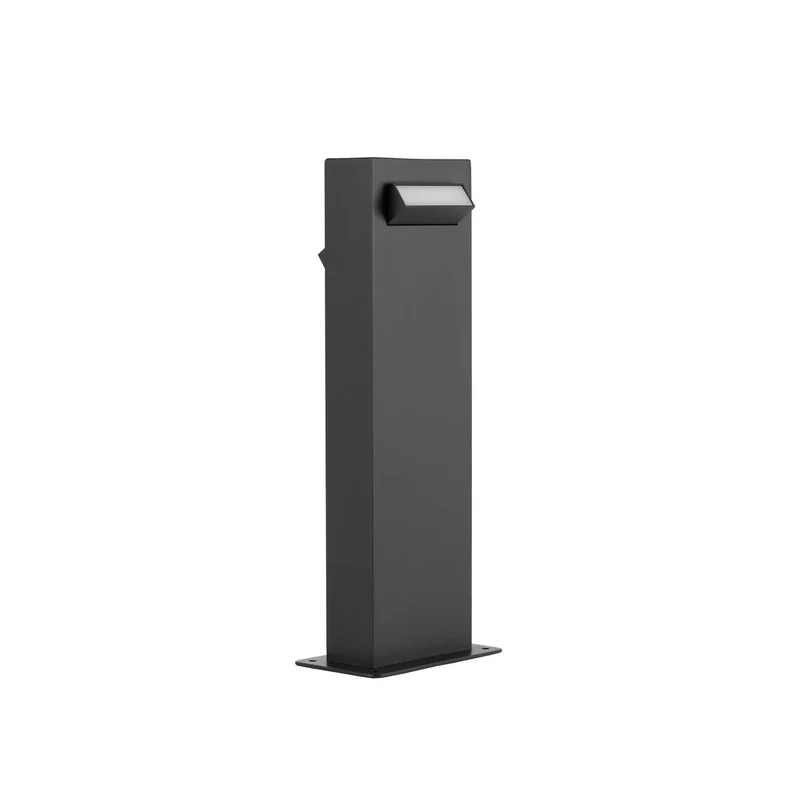 Merano Anchorage Buitenpaal Zwart Aluminium, LED 9W 600Lm 3000K IP65