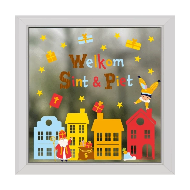 Raamstickers - Sinterklaas