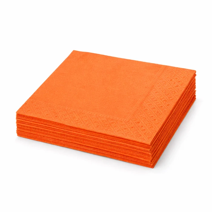 Servetten oranje 33x33 cm - 20 stuks