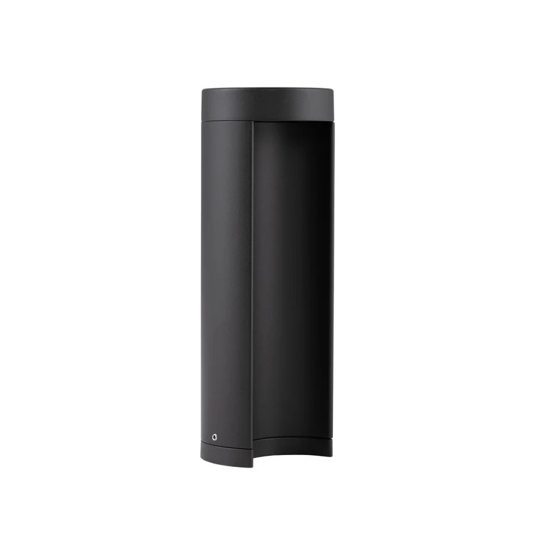 Merano Hamilton Sokkellamp voor buiten Zwart aluminium, helder glas LED 8,5W 470Lm 3000K IP54