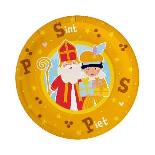 Bordjes - Sinterklaas - 8 stuks 23cm