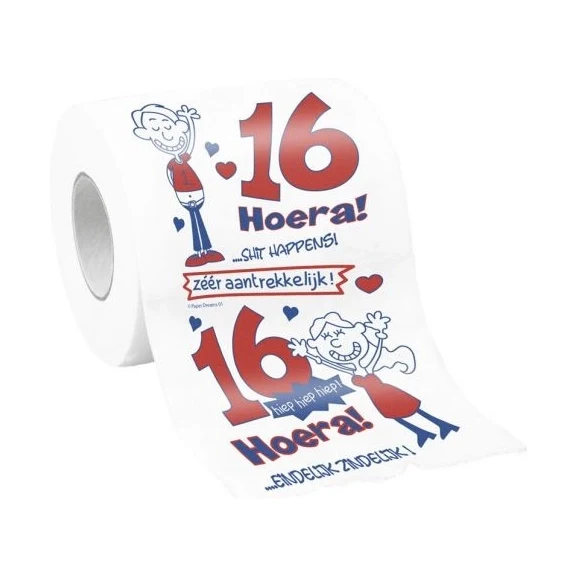 Toiletpapier 16 jaar