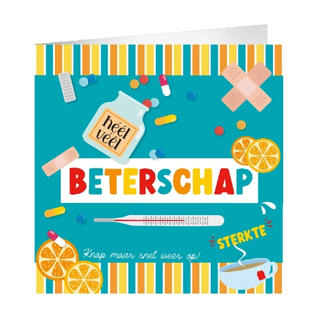XL Wenskaart beterschap