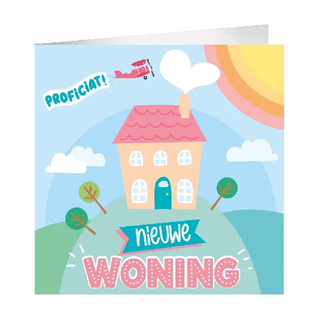 XL Wenskaart proficiat nieuwe woning