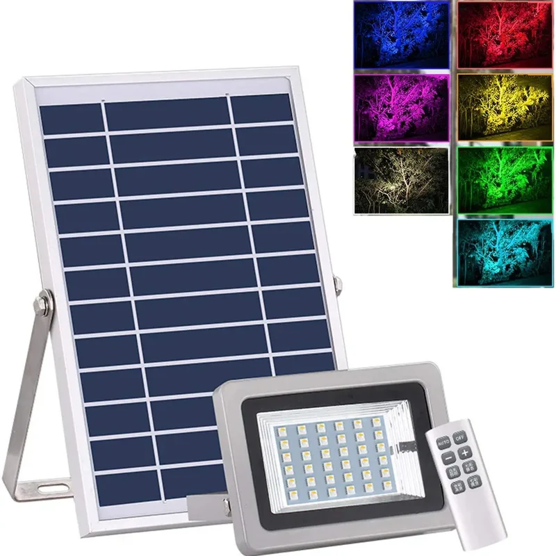 Badass Solar Led Flood Lights With Remote Control And Seamless Color Changing For Outdoor Yard Jobs Ip67 Rainproof Design With Amped Battery Backup And Hassle Free Installation For Peak Backyard Vibe Upgrade