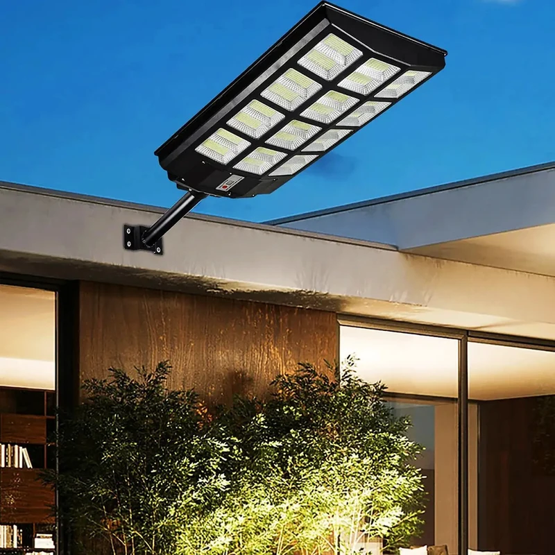 Heavy Duty Ultra Bright Solar Security Light With Remote Dusk To Dawn Trigger Tough As Nails IP65 Waterproof Led Flood Lamp For No Sweat Backyard Or Lot Setup