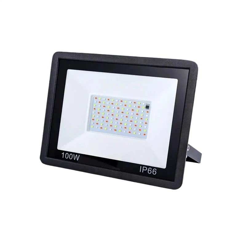 Badass RGB LED Floodlight AC220 20W 30W 50W 100W Heavy Duty Waterproof IP66 Outdoor Spotlight for Garden Landscape Court and Warehouse Pro Grade Projector Lamp