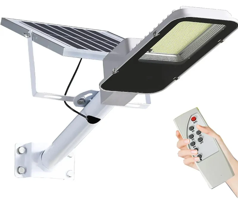 Badass Heavy Duty Solar Street Lights With 150W Output And 600 Super Bright Led Diodes For Outdoor Security Plus Slick Waterproof Remote Control Flood Lighting For Driveways