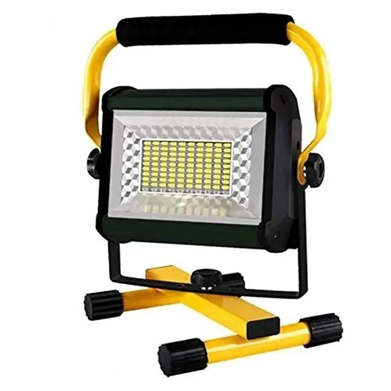 Rugged 100W Led Floodlight With Four Slick Brightness Toggles And IP65 Waterproof Shell For Beefy Job Site Lighting Backyard Chill Hangouts Or Weekend Campout Trips