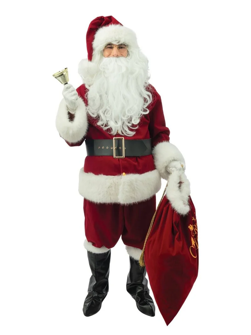 Kerstmankostuum Deluxe compleet
