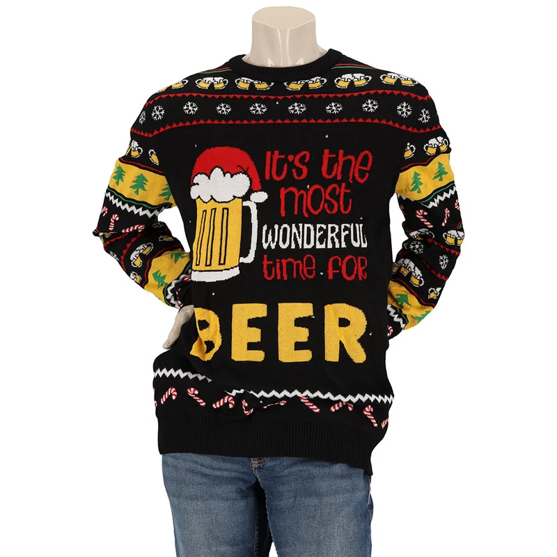 Kersttrui met LED - Most wonderful time for Beer