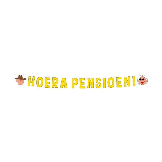 Letterslinger Hoera Pensioen 250cm