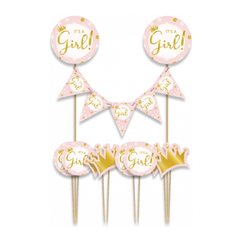 Taart decoratie It's a Girl