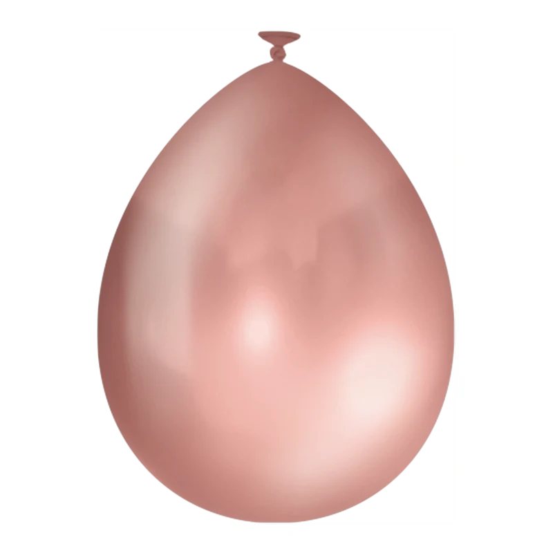 Metallic Rose Gouden ballonnen 25 stuks 30cm