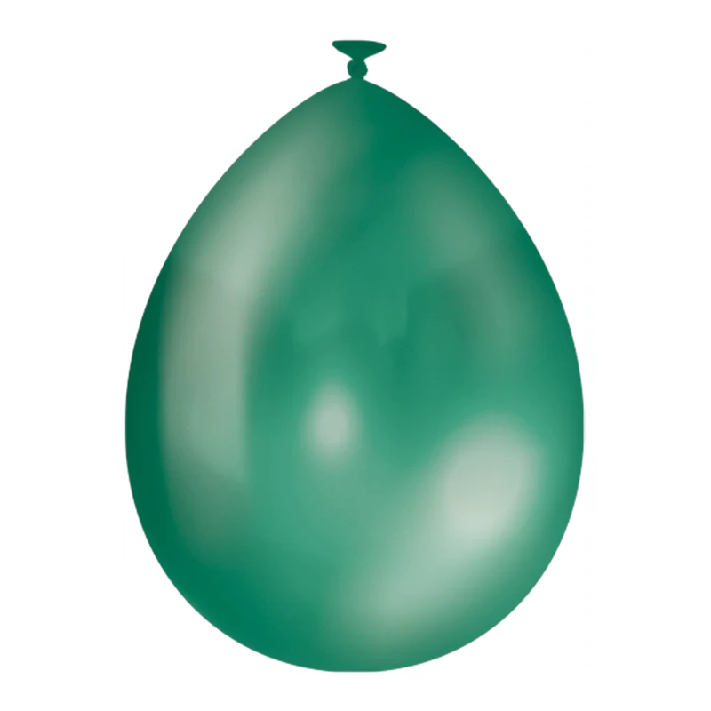 Metallic Groene ballonnen 10 stuks 30cm