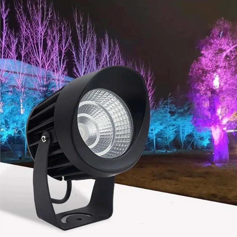Tough As Nails 25W Green LED Flood Light With Rotatable Die Cast Aluminum Housing And Slick IP65 Tempered Glass Lens Built For Yard Projects That Beat Rain And Snow All Day Long