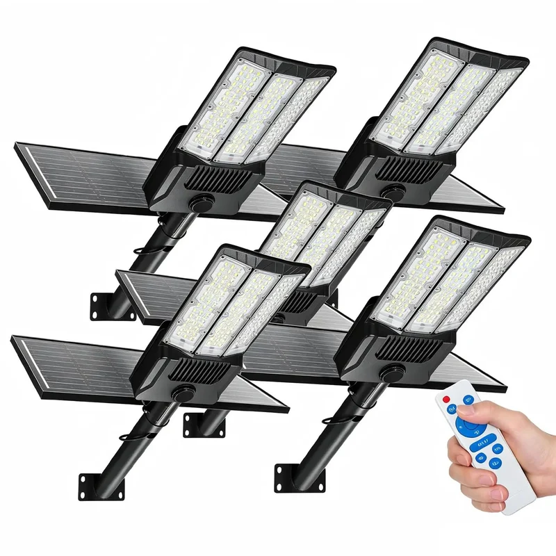 Top Shelf 30000 Lumen Solar Security Flood Lights With 144 Ultra Bright LEDs And Remote Control, Heavy Duty IP67 Weather Sealed Outdoor Lamp With Wire Free Operation For Yard And Driveway