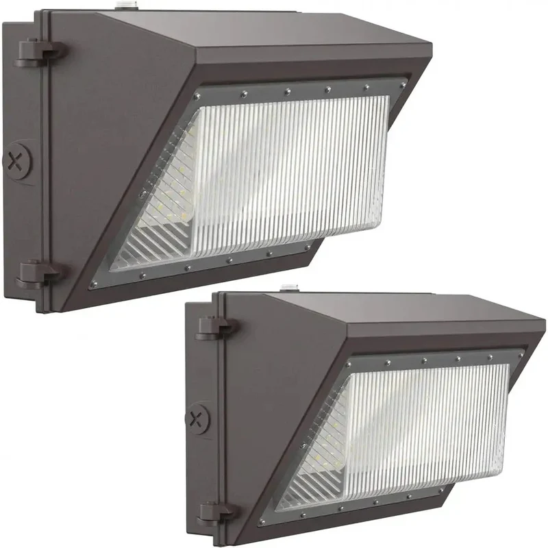 Heavy Duty Outdoor Security Flood Lights 2 Pack Built As Tough As Nails In Premium Brown Aluminum With Screaming 16800 Lumens And Smart Dusk To Dawn Motion Sensor For Secure Backyards