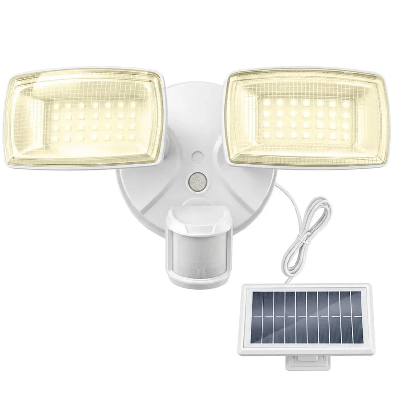 Real Deal 36W Solar LED Security Floodlights Sporting Crisp PIR Motion Sensor For Yard And Driveway Totally Cordless Weather Hardened Setup Cuts Your Monthly Utility Bill