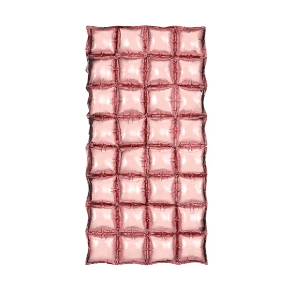 Folieballon gordijn metallic rose goud 72x143cm