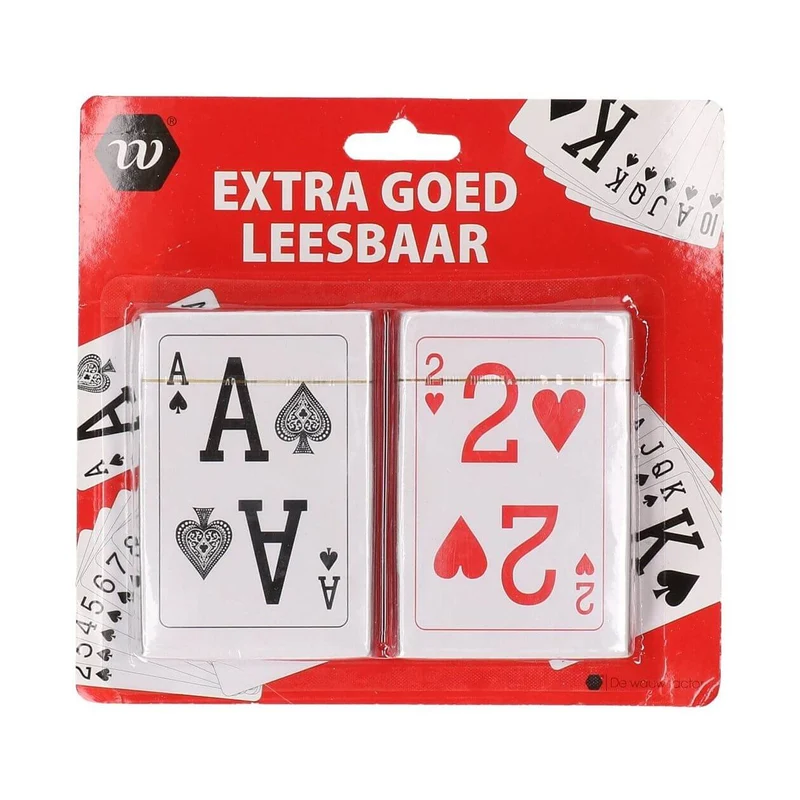 Speelkaarten extra goed leesbaar