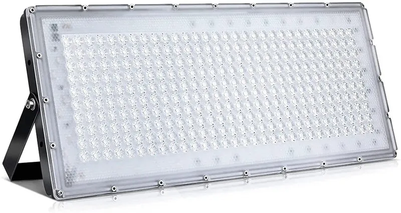 Rock Solid 6 Pack Outdoor LED Flood Lights 300W Pump Out 24000 Lumens Blazing 6000K Cool White Coverage IP65 Sealed Weatherproof Shield For Yards And Job Sites With Beefy Swivel Mounts