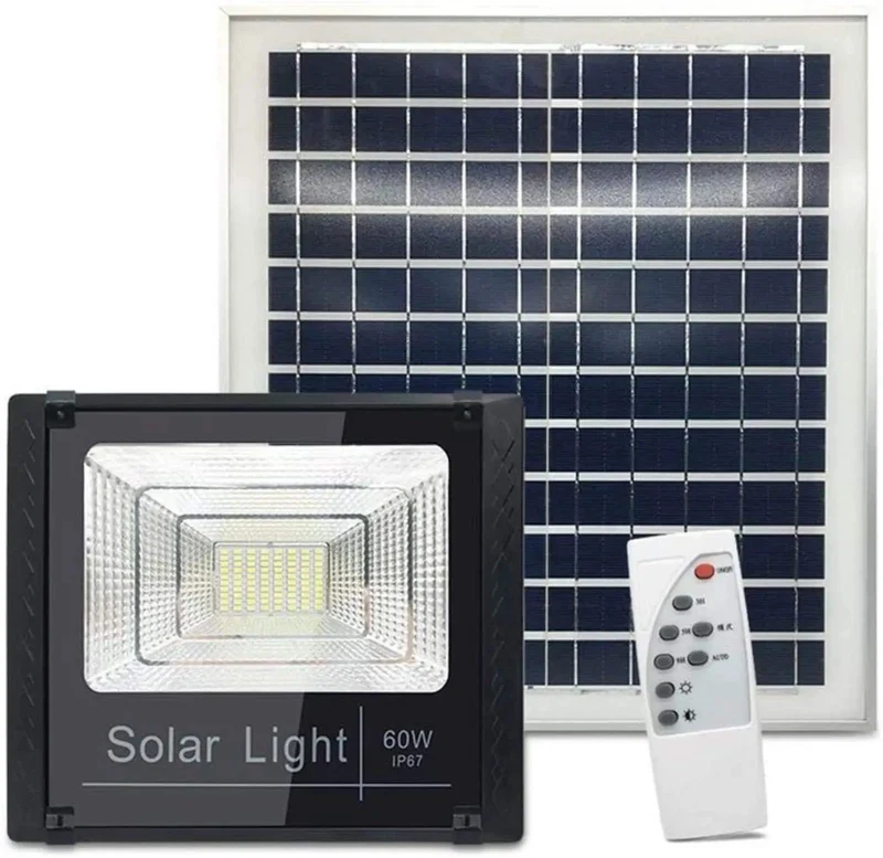 Hella Bright 60W Solar Flood Lights With Tough IP67 Waterproof Build Automatic Dusk To Dawn Light Sensor No Sweat Install For Backyard And Driveway Reliable Led Nighttime Lighting