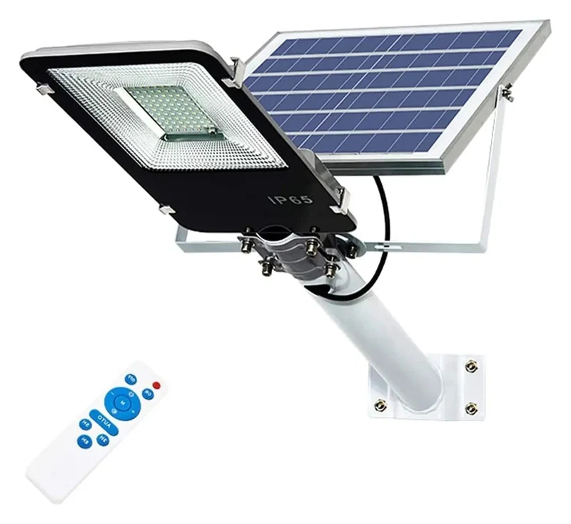 Heavy Duty Solar Flood Light Featuring Dusk To Dawn Sensor And Wireless Remote Built Tough As Nails With No Sweat Weatherproof Shield Perfect For Lighting Up Your Backyard Patio Or Driveway