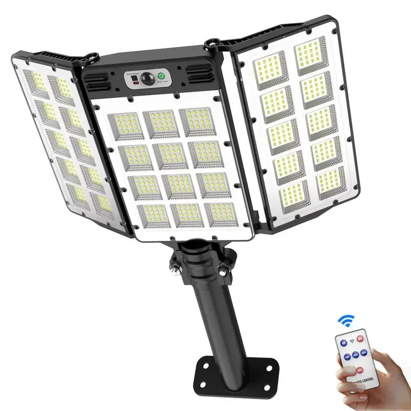 Rugged Solar Street Lights Outdoor Featuring Massive Dual Panels And 800 Killer Led Beads Smart Motion Sensor Flood Fixture Waterproof Wide Angle Security Light Zero Hassle Setup For Yard Deck Patio And Porch